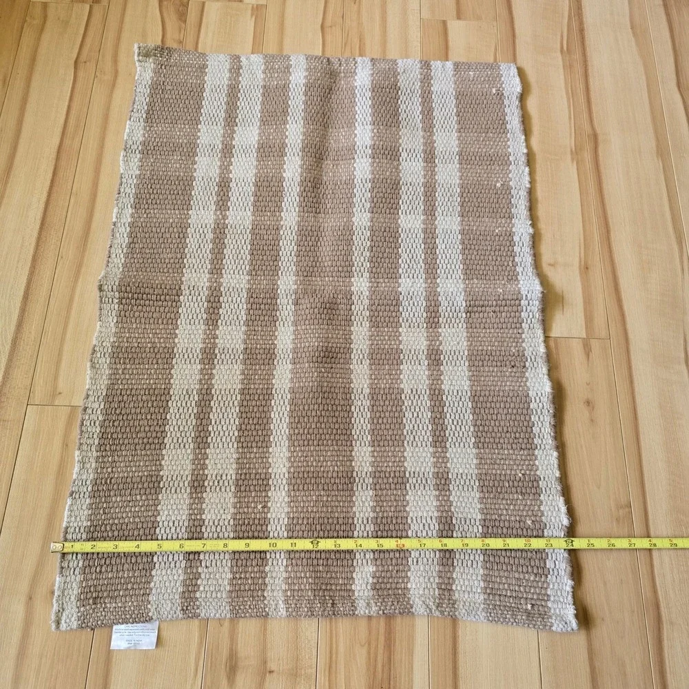 Huntington Home 100% Cotton Braided Rag Rug Made in India Browns‎  32
